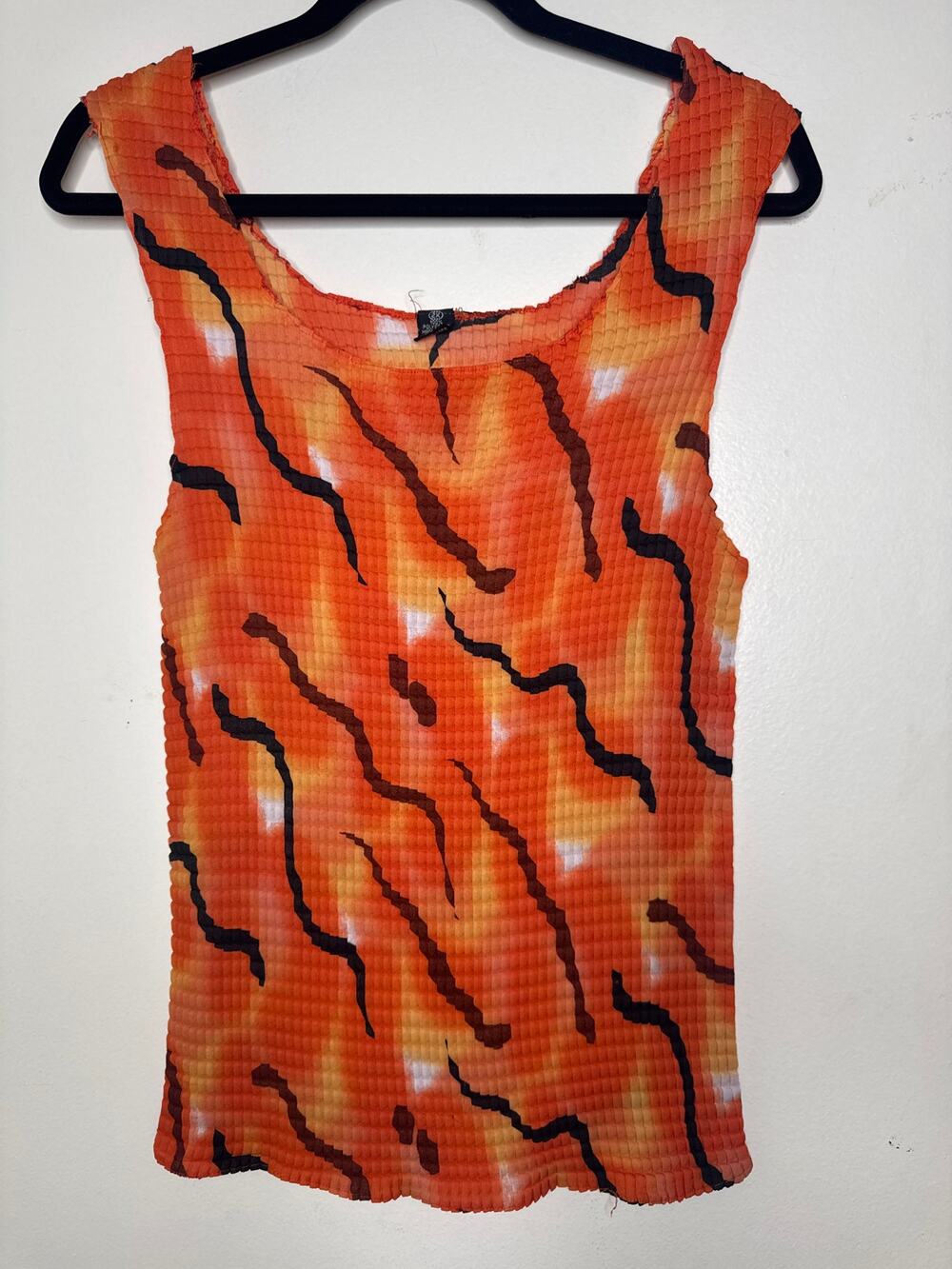 Vintage scrunch shirt fun funky design 2x